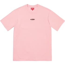 Supreme Oval Logo S/S Top Dusty Pink