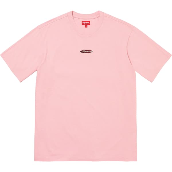 Supreme Oval Logo S/S Top - Dusty Pink (front)