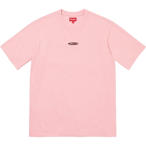 Supreme Oval Logo S/S Top - Dusty Pink (front)