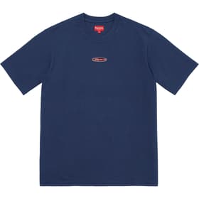 Supreme Oval Logo S/S Top Navy