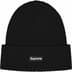 Supreme Overdyed Beanie - Black (front)