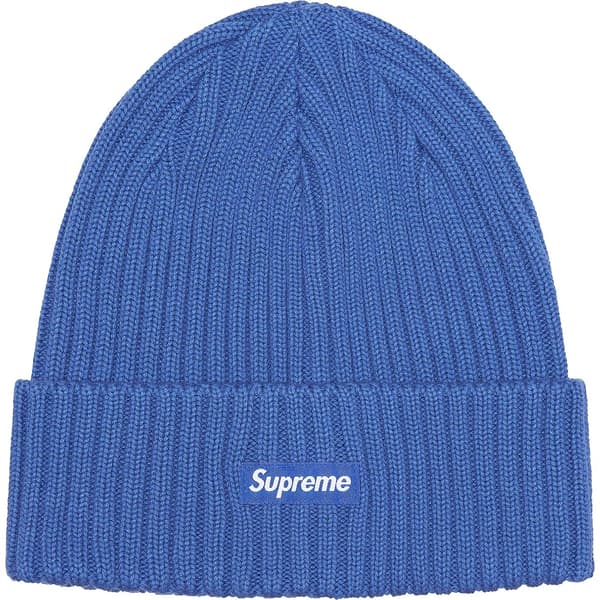 Supreme Overdyed Beanie - Blue (front)
