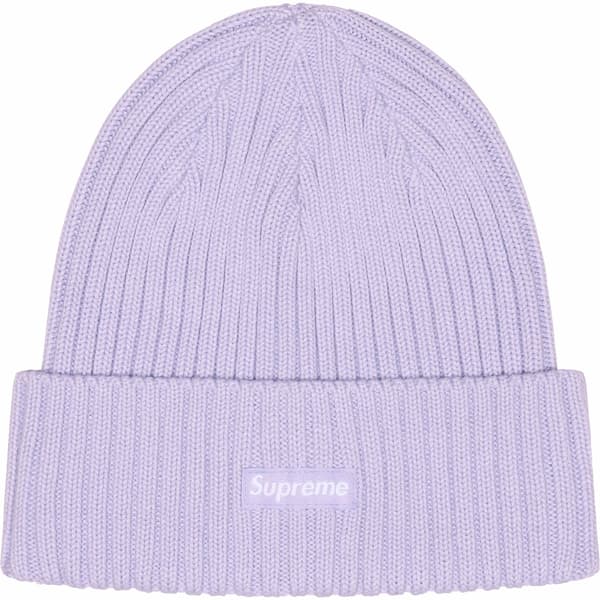 Supreme Overdyed Beanie - Lavender (front)