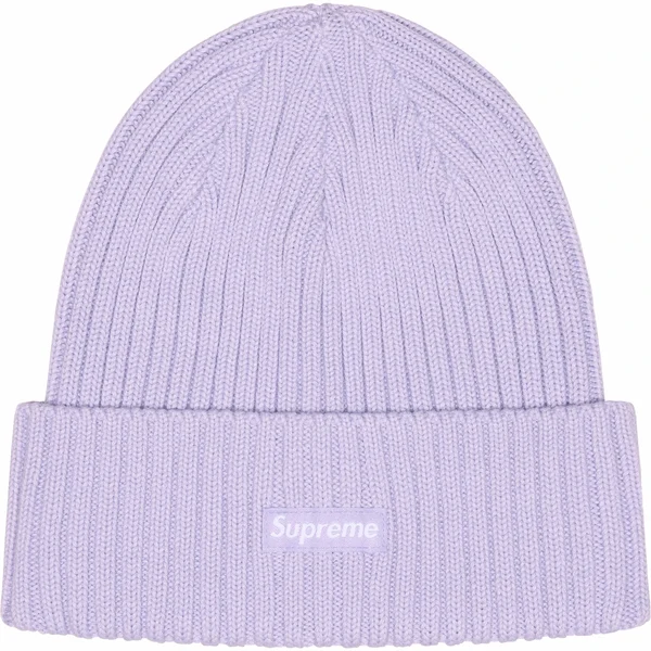 Supreme Overdyed Beanie - Lavender (front)