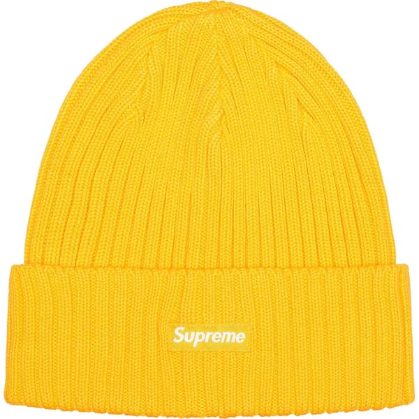 Supreme Overdyed Beanie - Lemon (front)