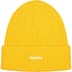 Supreme Overdyed Beanie - Lemon (front)