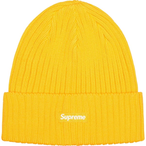 Supreme Overdyed Beanie - Lemon (front)