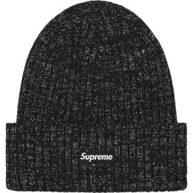 Supreme Overdyed Beanie Metallic Black
