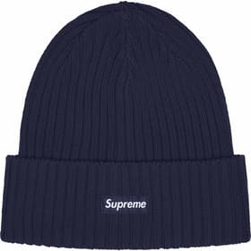 Supreme Overdyed Beanie Navy