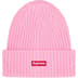 Supreme Overdyed Beanie - Pink (front)