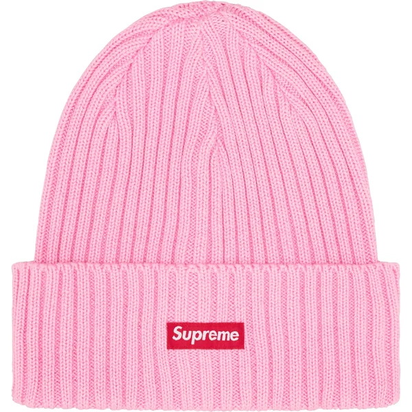 Supreme Overdyed Beanie - Pink (front)
