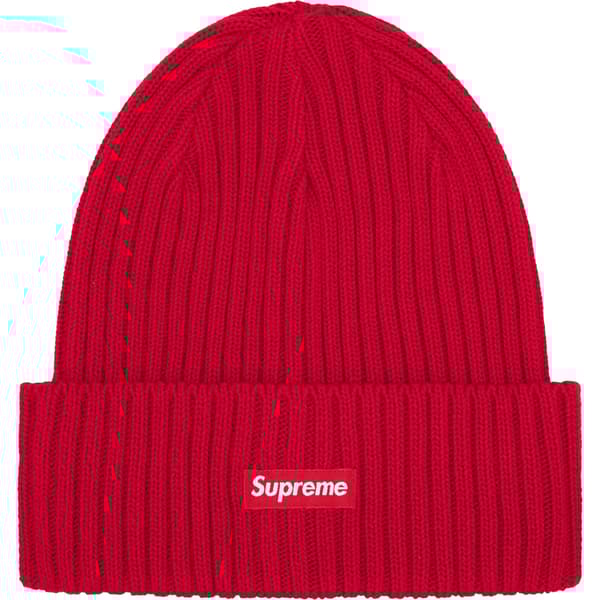 Supreme Overdyed Beanie - Red (front)