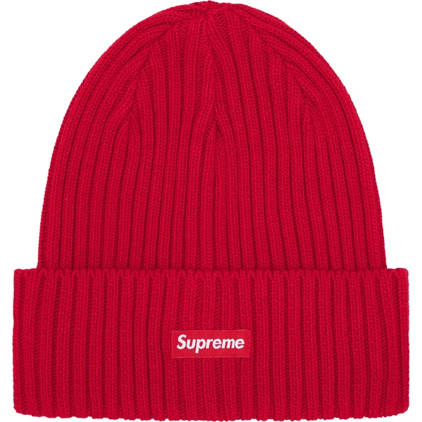 Supreme Overdyed Beanie - Red (front)