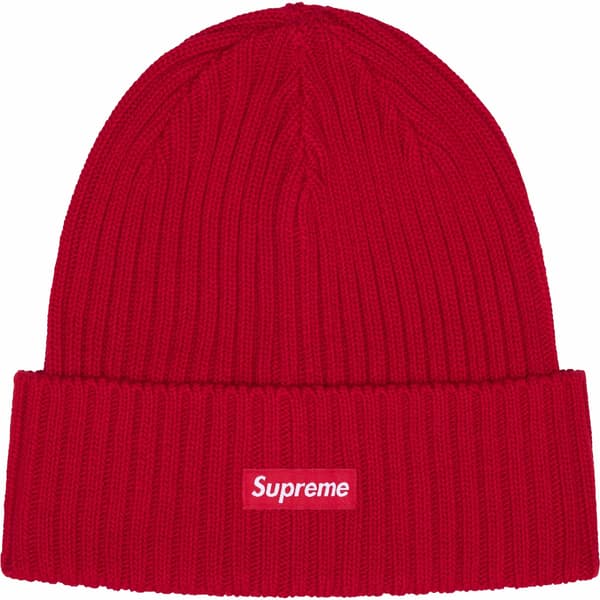 Supreme Overdyed Beanie - Red (front)