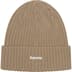 Supreme Overdyed Beanie - Taupe (front)