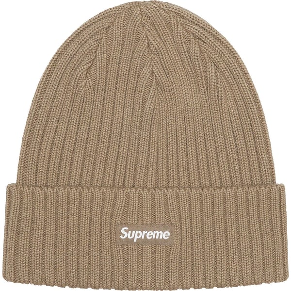Supreme Overdyed Beanie - Taupe (front)