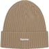 Supreme Overdyed Beanie - Taupe (front)
