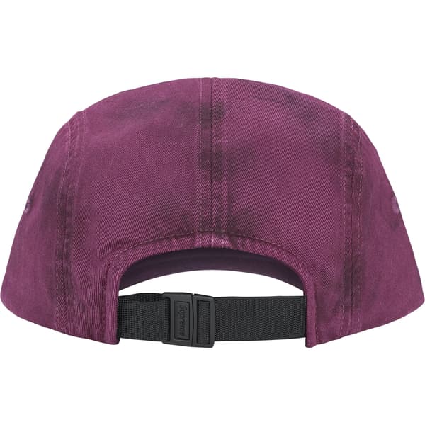 Supreme Overdyed Camp Cap - Plum (front)