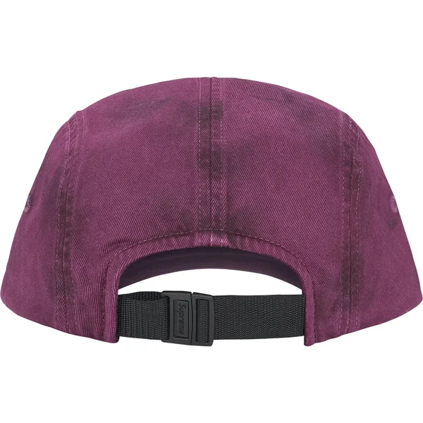 Supreme Overdyed Camp Cap - Plum (front)