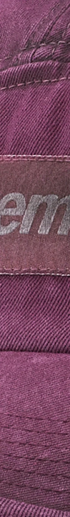 Supreme Overdyed Camp Cap - Plum (front)