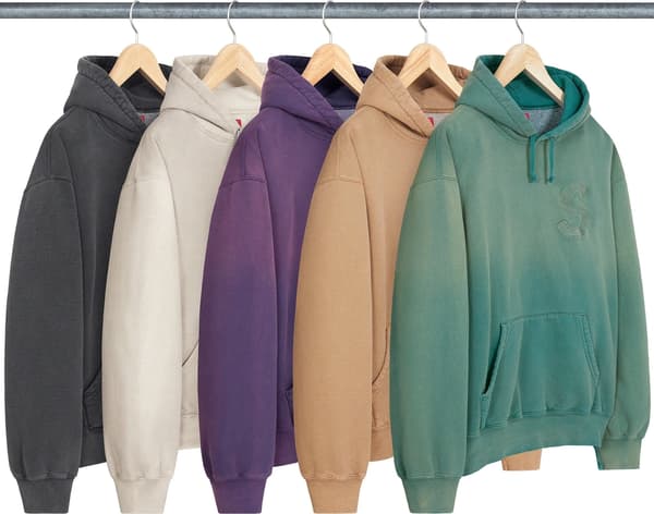 Supreme Overdyed S Logo Hooded Sweatshirt - Product Image