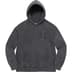 Supreme Overdyed S Logo Hooded Sweatshirt - Black (front)