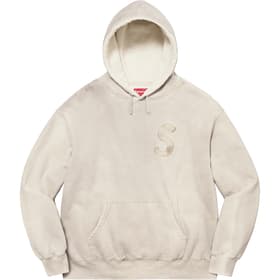 Supreme Overdyed S Logo Hooded Sweatshirt Natural