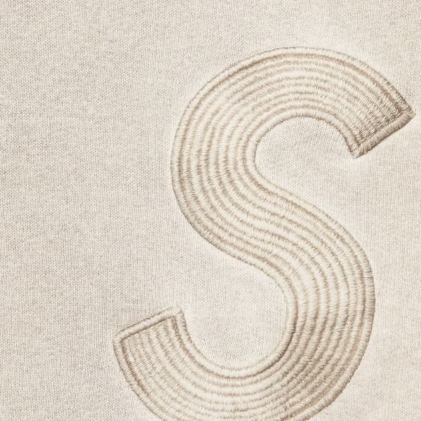 Supreme Overdyed S Logo Hooded Sweatshirt - Natural (front)