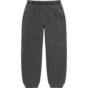 Supreme Overdyed S Logo Sweatpant Black