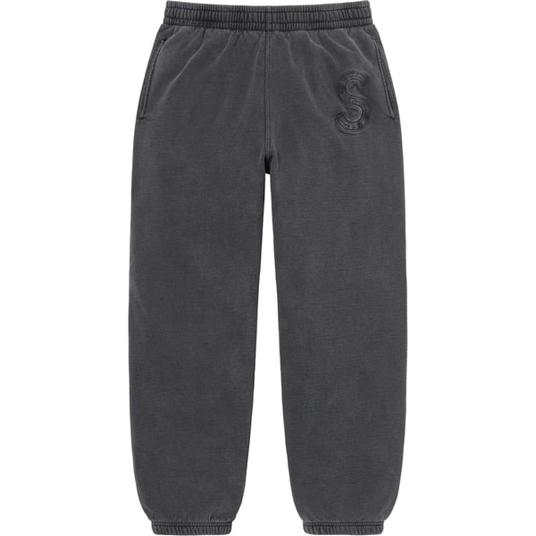 Supreme Overdyed S Logo Sweatpant - Black (front)