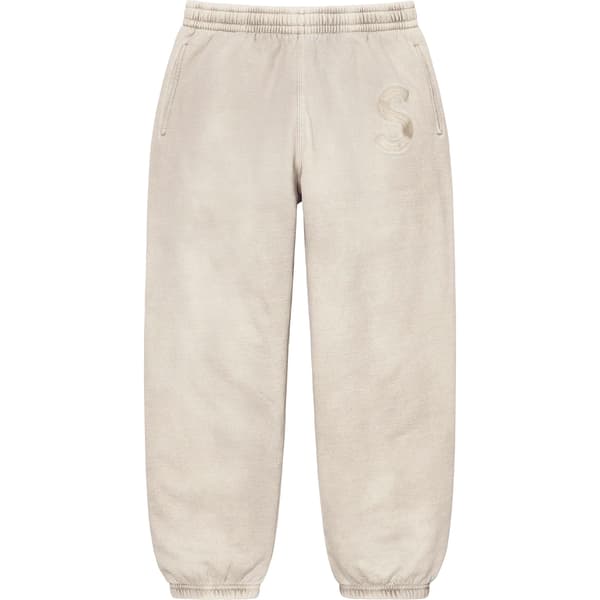 Supreme Overdyed S Logo Sweatpant - Natural (front)