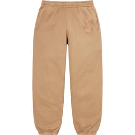 Supreme Overdyed S Logo Sweatpant Tan