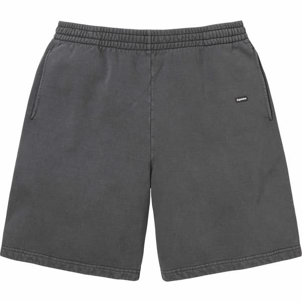 Supreme Overdyed Small Box Sweatshort - Black (front)