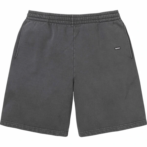 Supreme Overdyed Small Box Sweatshort - Black (front)