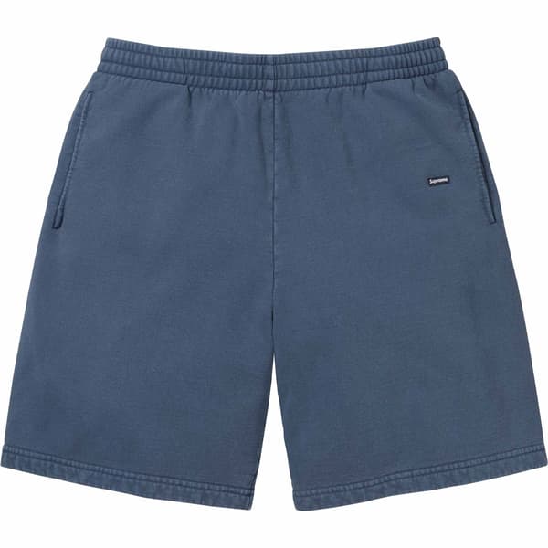 Supreme Overdyed Small Box Sweatshort - Dark Slate (front)