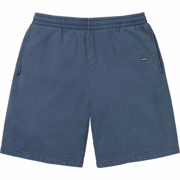 Supreme Overdyed Small Box Sweatshort - Dark Slate (front)