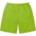 Supreme Overdyed Small Box Sweatshort - Lime (front)