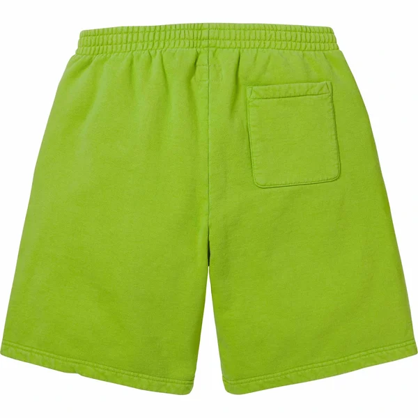 Supreme Overdyed Small Box Sweatshort - Lime (front)