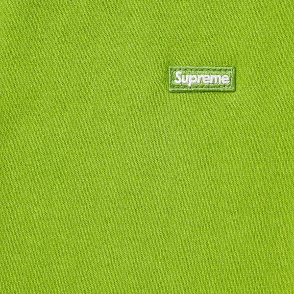 Supreme Overdyed Small Box Sweatshort - Lime (front)