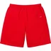 Supreme Overdyed Small Box Sweatshort - Red (front)