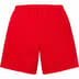 Supreme Overdyed Small Box Sweatshort - Red (front)