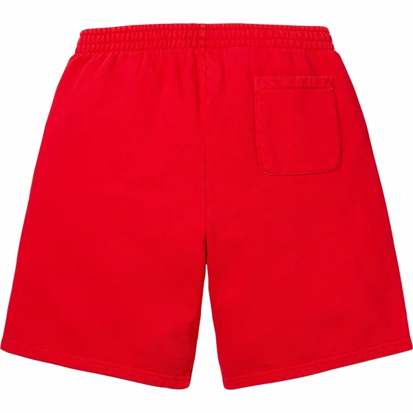 Supreme Overdyed Small Box Sweatshort - Red (front)