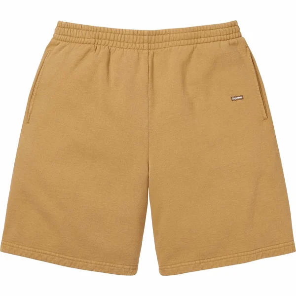 Supreme Overdyed Small Box Sweatshort - Sand (front)