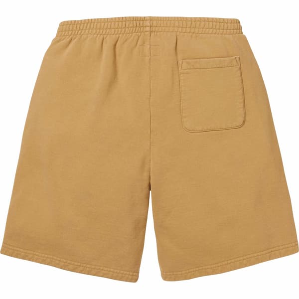 Supreme Overdyed Small Box Sweatshort - Sand (front)