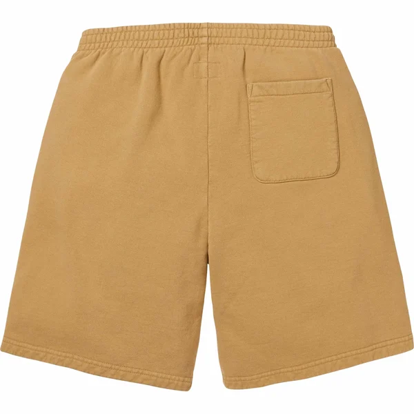 Supreme Overdyed Small Box Sweatshort - Sand (front)