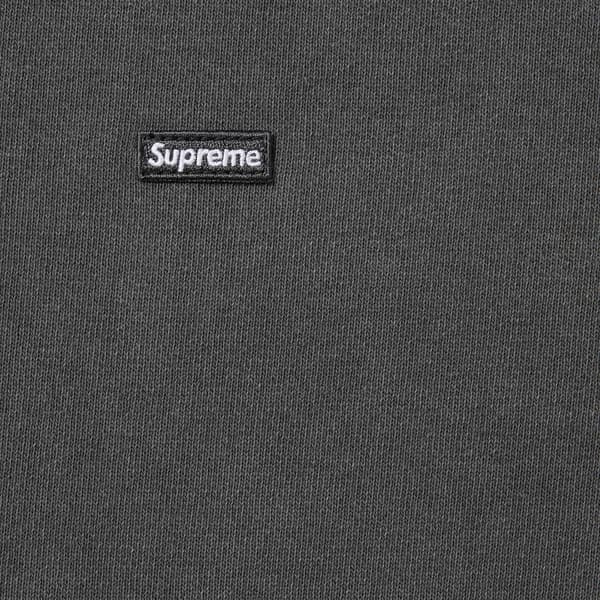 Supreme Overdyed Small Box Zip Up Hooded Sweatshirt - Black (front)