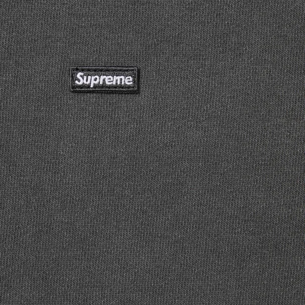 Supreme Overdyed Small Box Zip Up Hooded Sweatshirt - Black (front)
