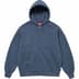 Supreme Overdyed Small Box Zip Up Hooded Sweatshirt - Dark Slate (front)