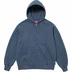 Supreme Overdyed Small Box Zip Up Hooded Sweatshirt - Dark Slate (front)