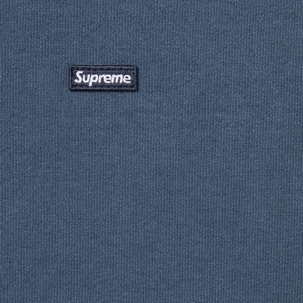 Supreme Overdyed Small Box Zip Up Hooded Sweatshirt - Dark Slate (front)